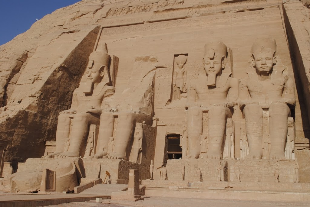 Fachada del templo de Abu Simbel