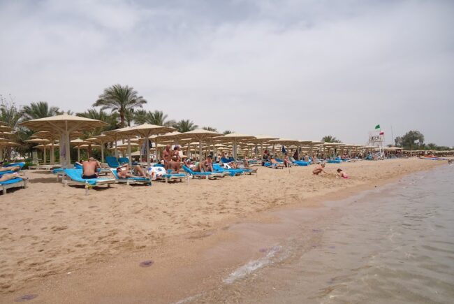 La playa de Naama Bay, en Sharm El-Sheikh