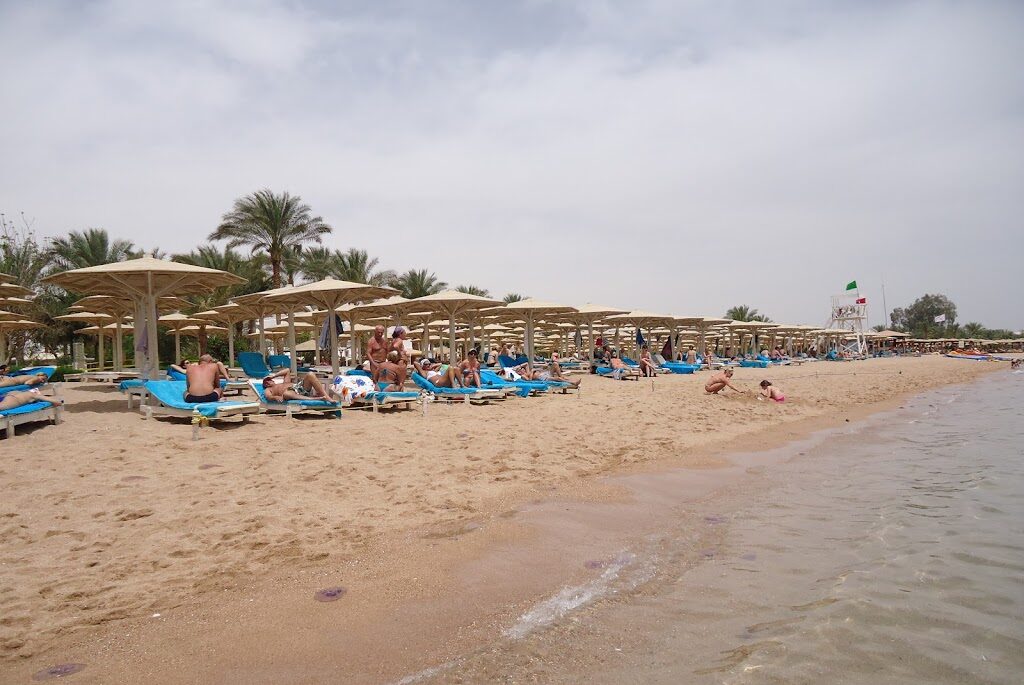 La playa de Naama Bay, en Sharm El-Sheikh