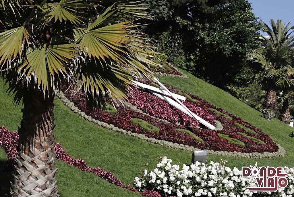 Reloj de flores en Viña