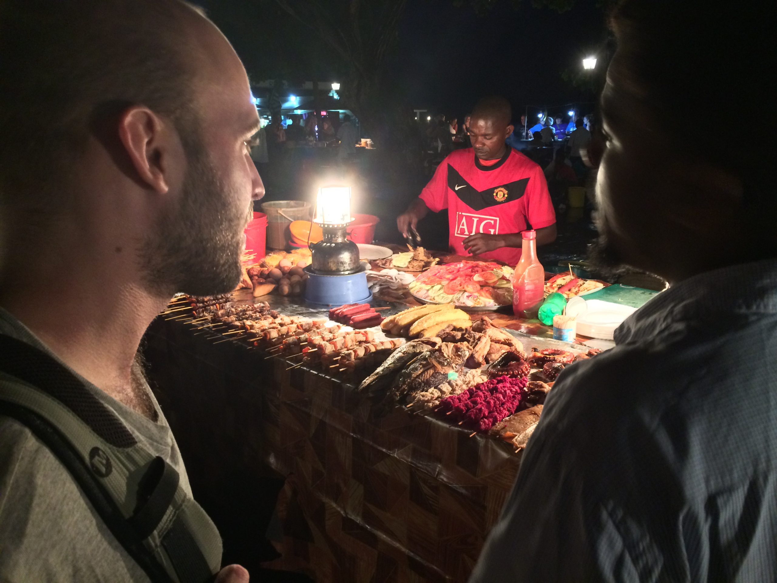 Mercado de comida en Forodhani Gardens, Stone Town
