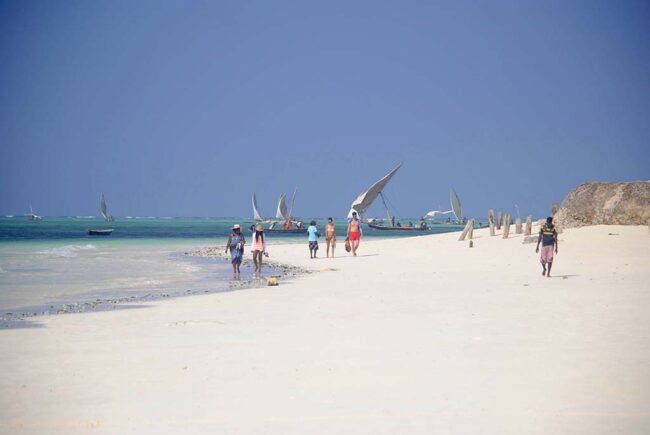 Playa en Zanzíbar