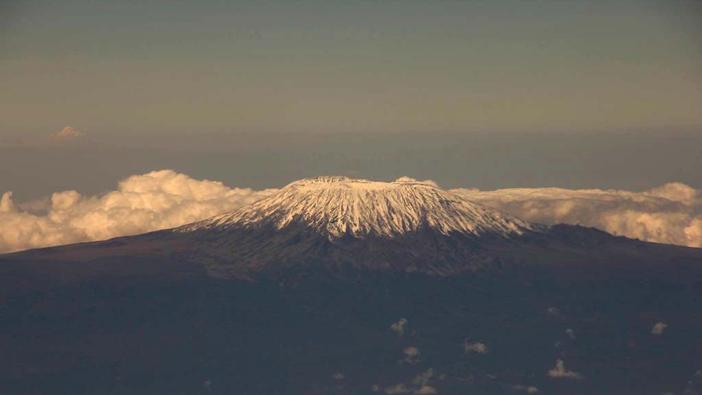 Vista del Kilimanjaro, en Tanzania