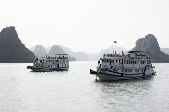 Barcos de Halong Bay