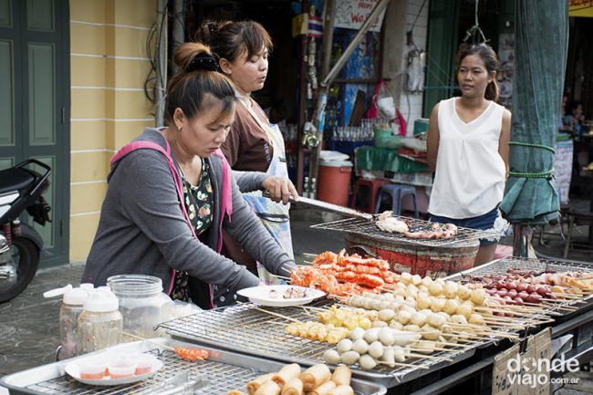 Comida callejera Bangkok