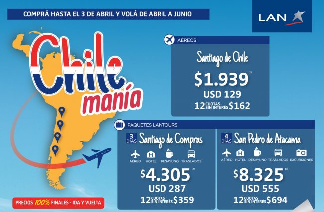 Promo a Chile con LAN