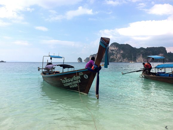 Taxi boat en Ko Phi Phi