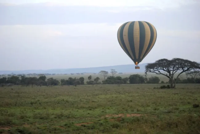 Safari en globo por Tanzania