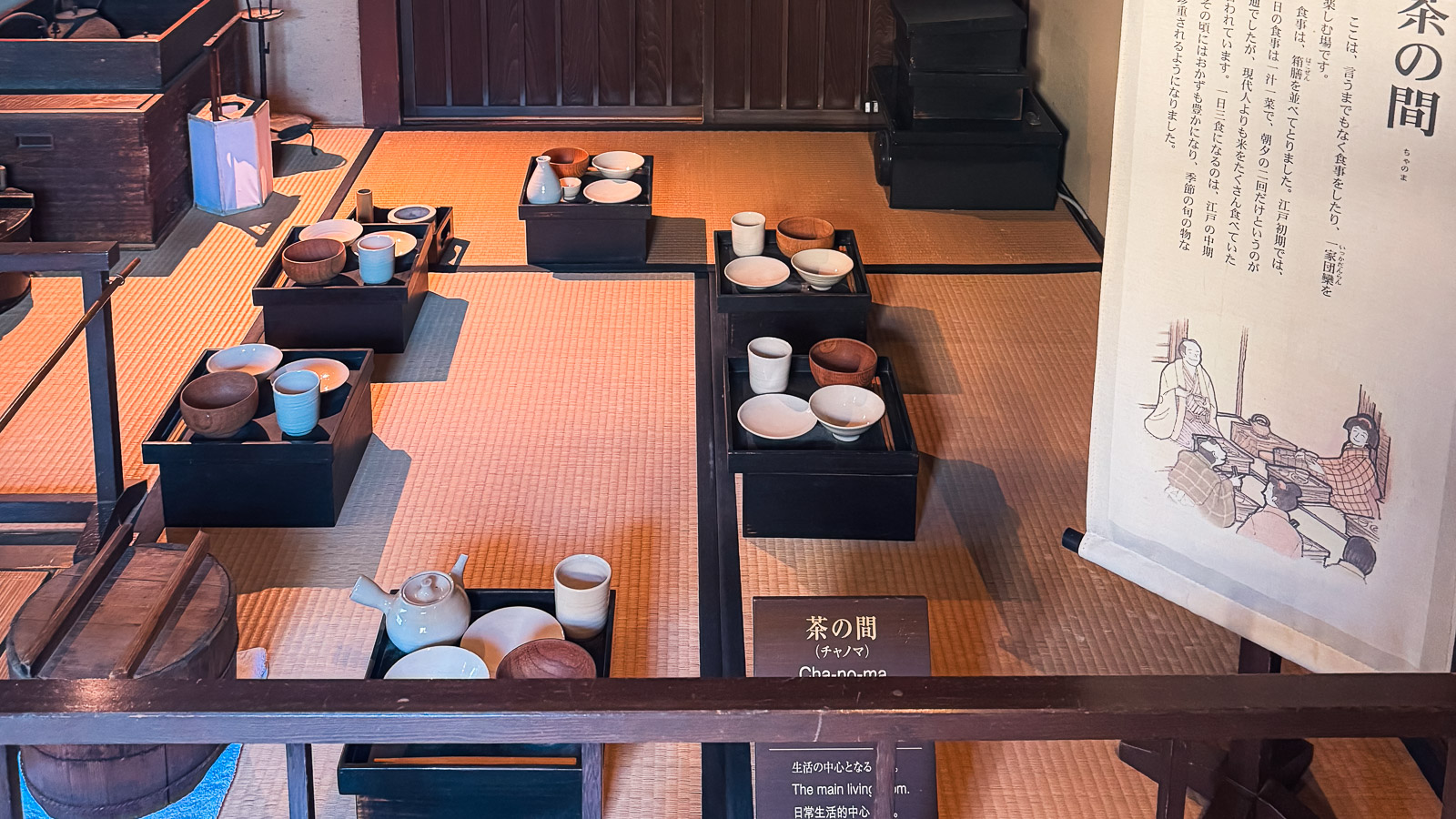 Interior de una casa samurái en Nagamachi, Kanazawa