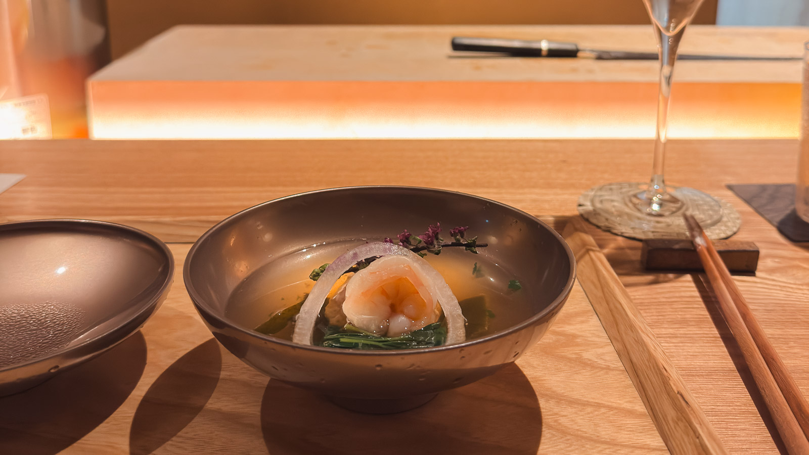 Cena especial en el restaurante Sorasio de Kanazawa